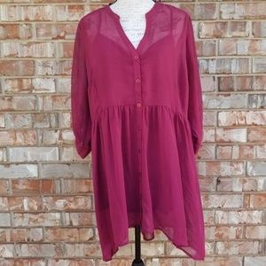 Motherhood Maternity Maroon Blouse